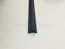Уголок алюминиевый 10х10х1,2 (2,7 м), цвет черный матовый